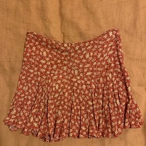 Red urban outfitters skirt